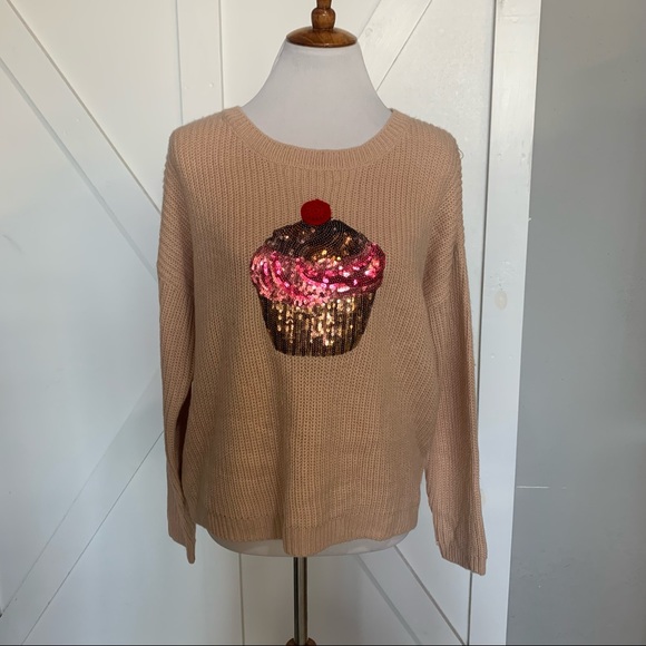 Blush pink oversized knit sweater - Picture 6 of 11